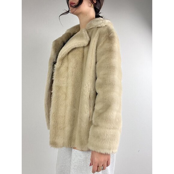 Vintage Made In England Faux Fur Tissavel Jacket - Picture 7 of 13